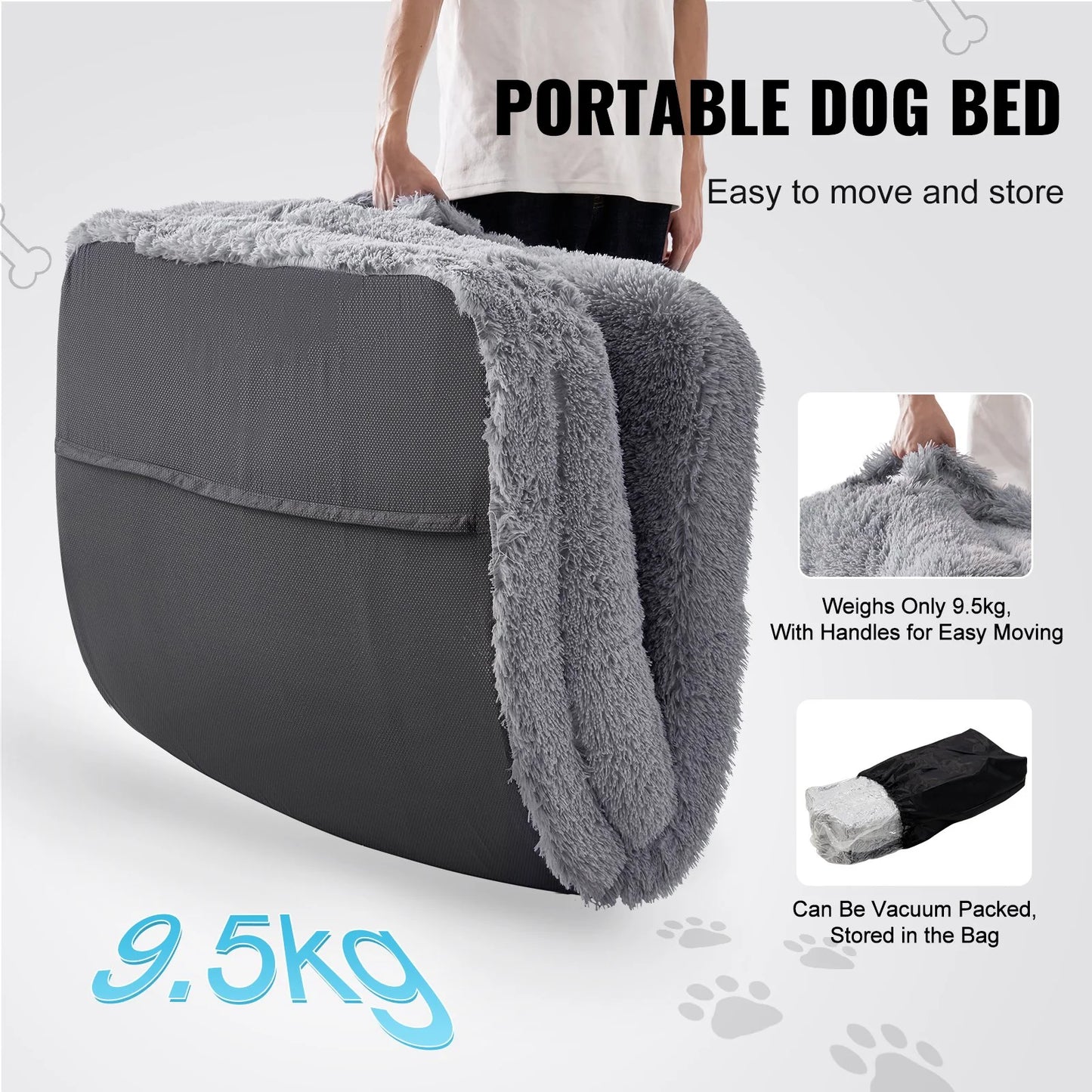 PawLounge Max – Giant Dog Bed for Humans. Ultra-Soft Velvet, Machine Washable