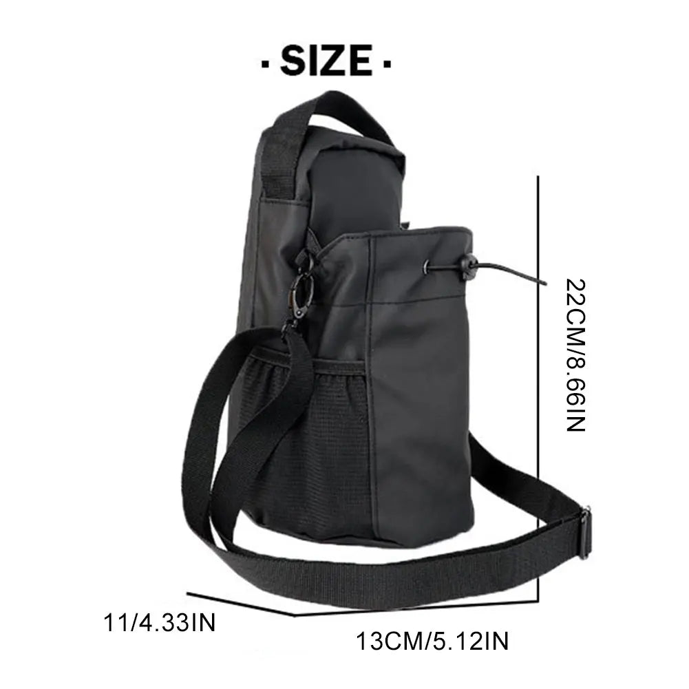 Magnetic Crossbody Gym Bag with Water Bottle Pouch and Phone Holder for Fitness and Travel
