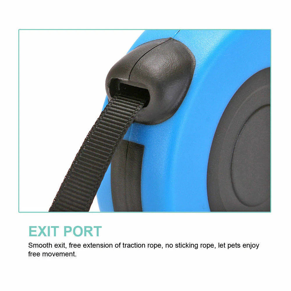 QuickStop Retractable Leash – Dual Size Control with Lock & Brake
