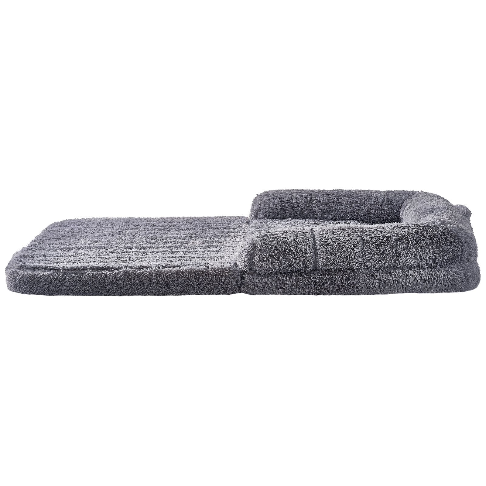 PawLounge Max – Giant Dog Bed for Humans. Ultra-Soft Velvet, Machine Washable