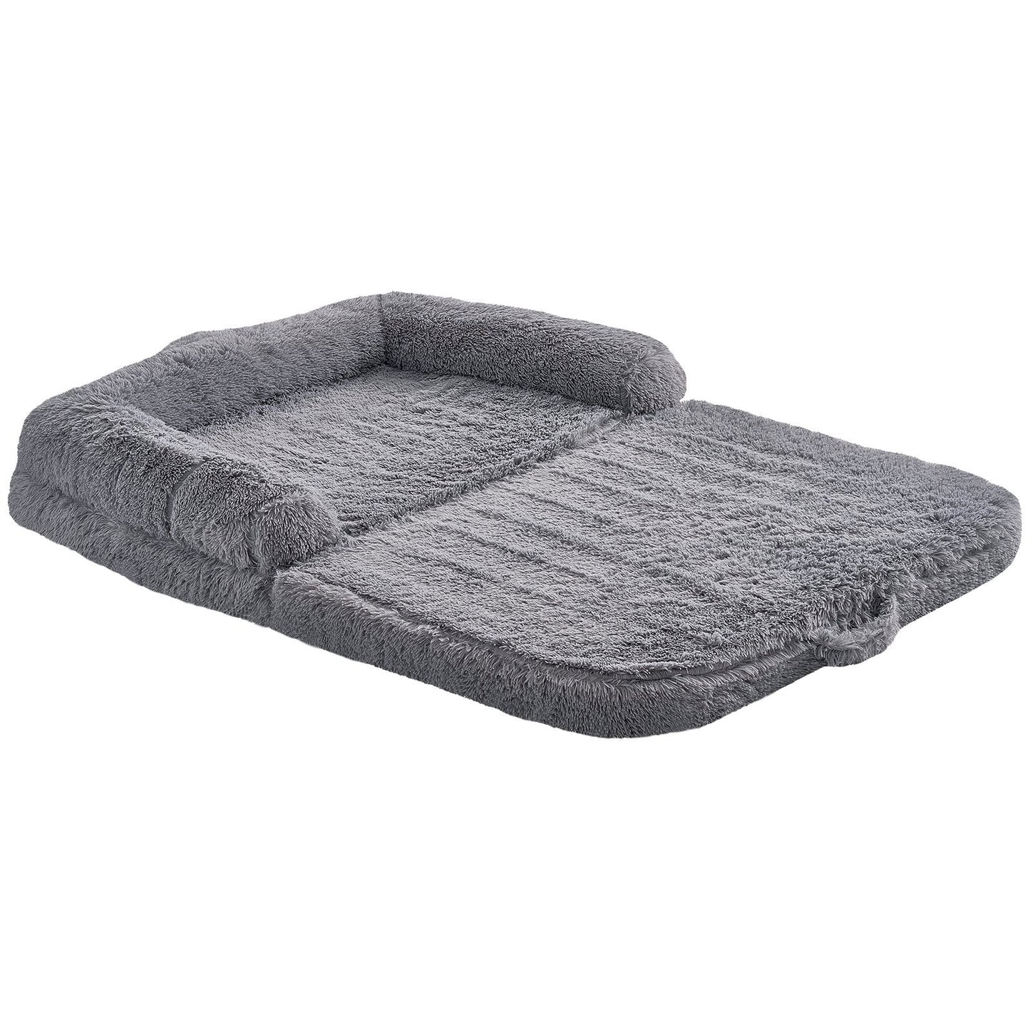PawLounge Max – Giant Dog Bed for Humans. Ultra-Soft Velvet, Machine Washable